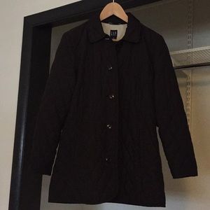 Gap quilted lightweight black jacket